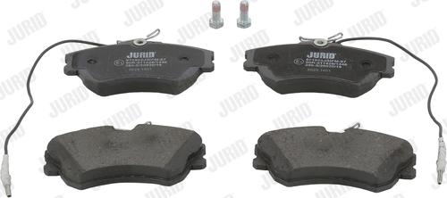 Jurid 571922J - Тормозные колодки, дисковые, комплект www.autospares.lv