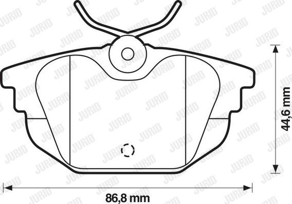 Jurid 571979D - Brake Pad Set, disc brake www.autospares.lv