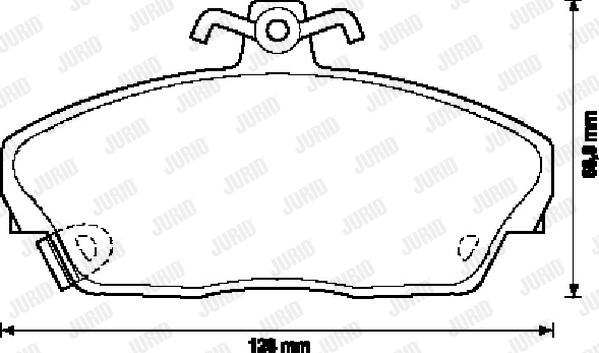 Jurid 571976D - Brake Pad Set, disc brake www.autospares.lv