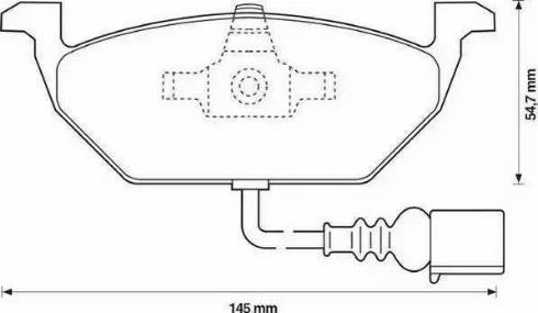 Lemförder 25548 02 - Тормозные колодки, дисковые, комплект www.autospares.lv