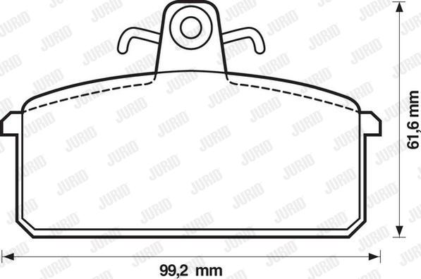 Jurid 571453J - Bremžu uzliku kompl., Disku bremzes www.autospares.lv