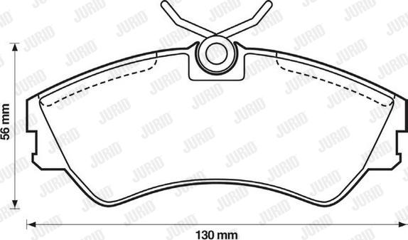 Jurid 571460J - Bremžu uzliku kompl., Disku bremzes www.autospares.lv