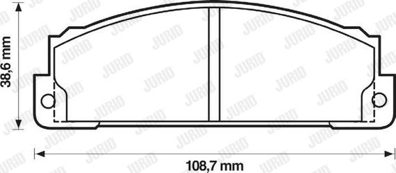 Jurid 571463D - Тормозные колодки, дисковые, комплект www.autospares.lv