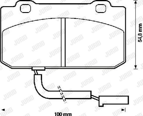 Jurid 571467J - Bremžu uzliku kompl., Disku bremzes autospares.lv