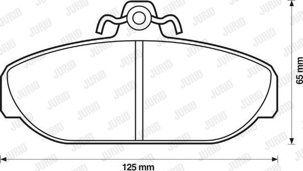 Jurid 571404D - Bremžu uzliku kompl., Disku bremzes www.autospares.lv