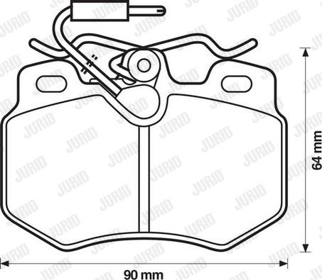 Jurid 571406D - Bremžu uzliku kompl., Disku bremzes www.autospares.lv