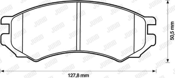 Jurid 571400J - Bremžu uzliku kompl., Disku bremzes www.autospares.lv