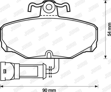 Jurid 571408J - Тормозные колодки, дисковые, комплект www.autospares.lv