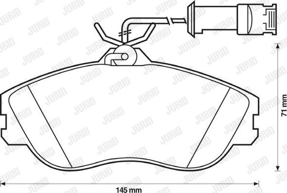 Jurid 571402J - Bremžu uzliku kompl., Disku bremzes www.autospares.lv