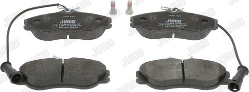 Jurid 571402J - Тормозные колодки, дисковые, комплект www.autospares.lv