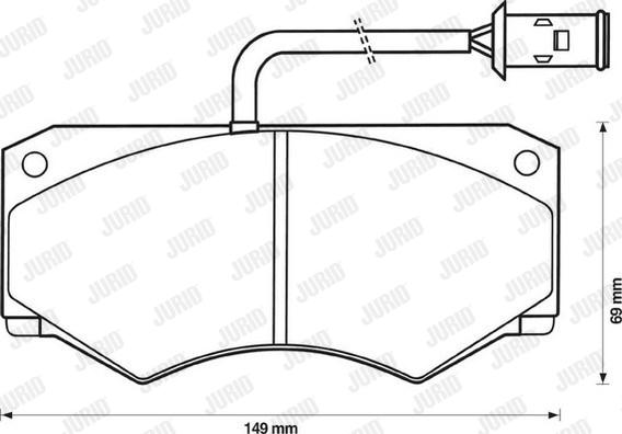 Jurid 571419J - Bremžu uzliku kompl., Disku bremzes www.autospares.lv