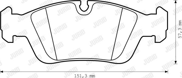 Jurid 571411D - Тормозные колодки, дисковые, комплект www.autospares.lv