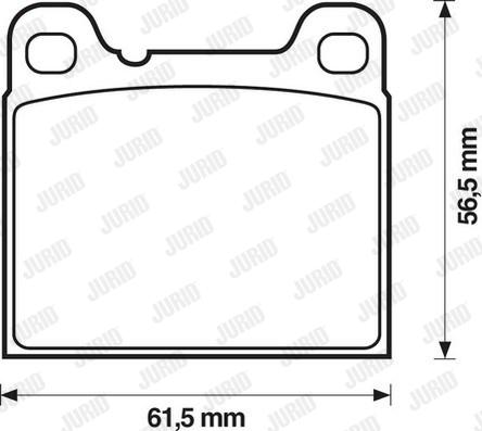 Jurid 571417J - Bremžu uzliku kompl., Disku bremzes www.autospares.lv