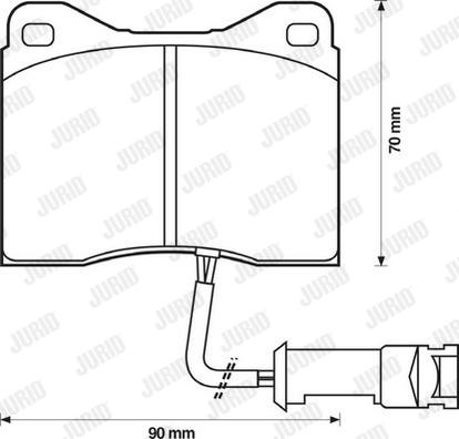 Jurid 571434J - Bremžu uzliku kompl., Disku bremzes autospares.lv