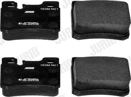 Jurid 571435J - Bremžu uzliku kompl., Disku bremzes www.autospares.lv