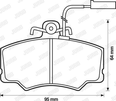 Jurid 571433J - Bremžu uzliku kompl., Disku bremzes www.autospares.lv