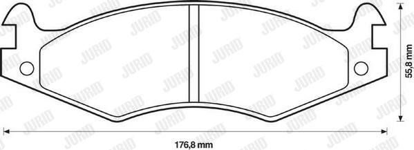 Jurid 571424J - Bremžu uzliku kompl., Disku bremzes www.autospares.lv