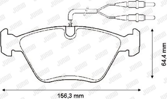 Jurid 571420J - Bremžu uzliku kompl., Disku bremzes www.autospares.lv