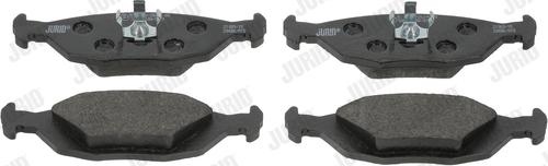 Jurid 571428J - Тормозные колодки, дисковые, комплект www.autospares.lv