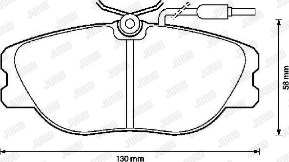 Jurid 571423J - Тормозные колодки, дисковые, комплект www.autospares.lv