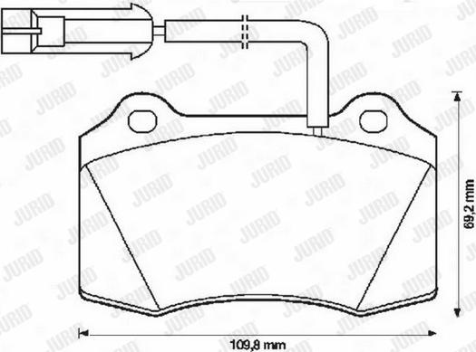 Jurid 571427J - Bremžu uzliku kompl., Disku bremzes autospares.lv