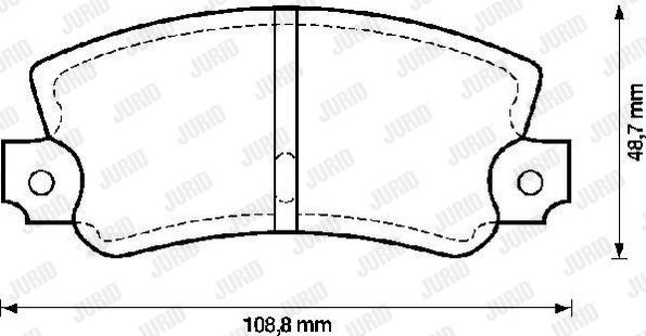 Jurid 571475J - Bremžu uzliku kompl., Disku bremzes autospares.lv