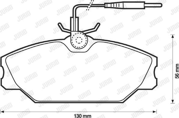 Jurid 571476D - Bremžu uzliku kompl., Disku bremzes autospares.lv