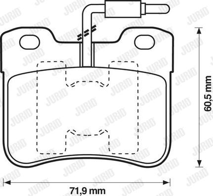 Jurid 571473D - Bremžu uzliku kompl., Disku bremzes www.autospares.lv