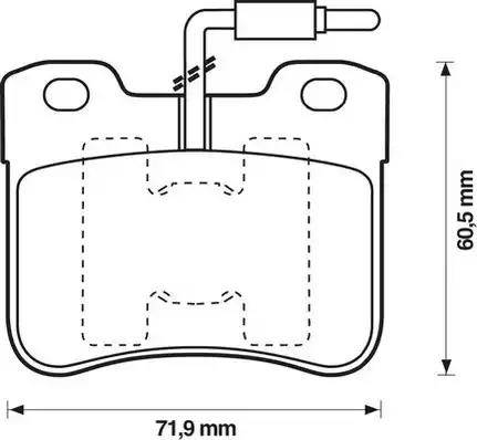 Jurid 571473J-AS - Bremžu uzliku kompl., Disku bremzes www.autospares.lv