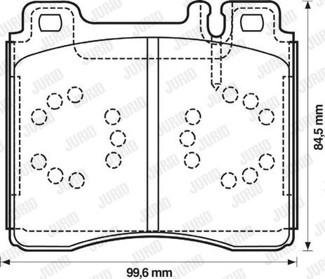 Jurid 571477J - Bremžu uzliku kompl., Disku bremzes autospares.lv