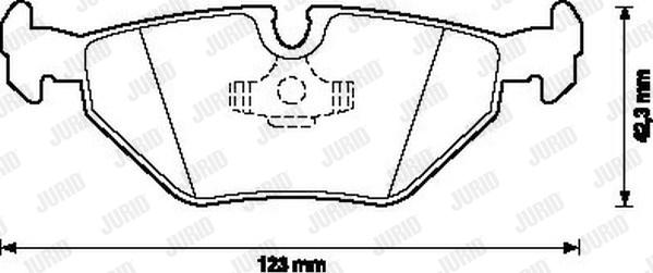 Jurid 571546J - Brake Pad Set, disc brake www.autospares.lv