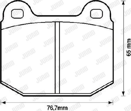 Jurid 571543J - Brake Pad Set, disc brake www.autospares.lv