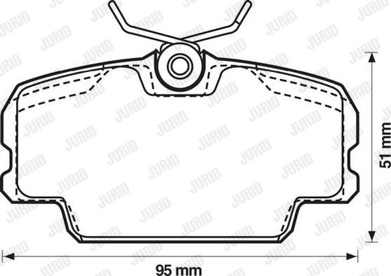 Jurid 571559J - Brake Pad Set, disc brake www.autospares.lv