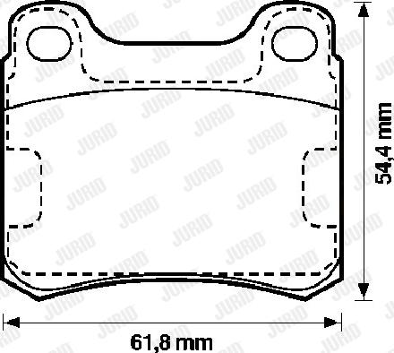 Jurid 571555J - Brake Pad Set, disc brake www.autospares.lv