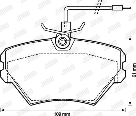 Jurid 571550J - Bremžu uzliku kompl., Disku bremzes www.autospares.lv