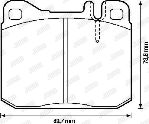 Jurid 571552J - Bremžu uzliku kompl., Disku bremzes autospares.lv