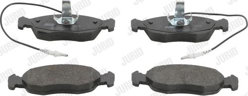 Jurid 571509J - Тормозные колодки, дисковые, комплект www.autospares.lv