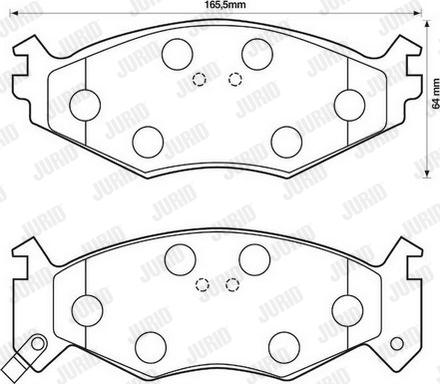 Jurid 571514J - Bremžu uzliku kompl., Disku bremzes www.autospares.lv