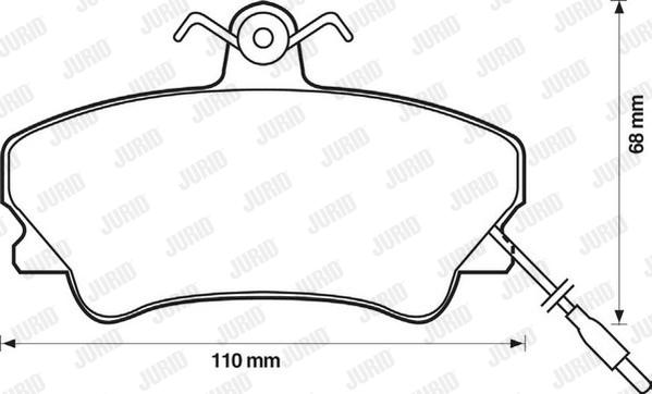 Jurid 571511J - Bremžu uzliku kompl., Disku bremzes www.autospares.lv