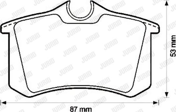 Jurid 571513J - Тормозные колодки, дисковые, комплект www.autospares.lv