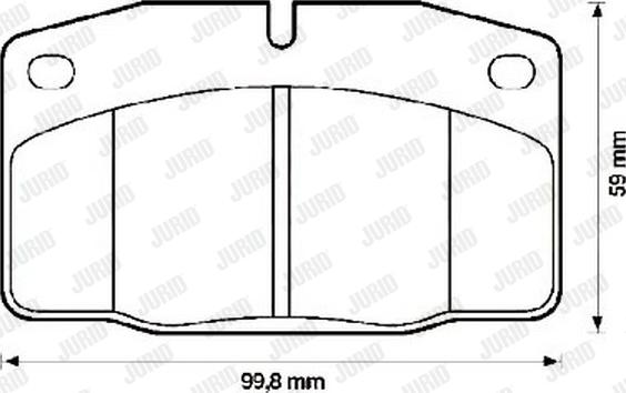 Jurid 571539J - Тормозные колодки, дисковые, комплект www.autospares.lv