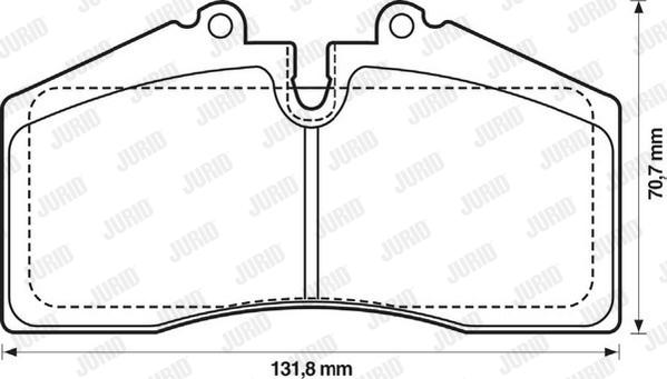 Jurid 571534J - Bremžu uzliku kompl., Disku bremzes www.autospares.lv