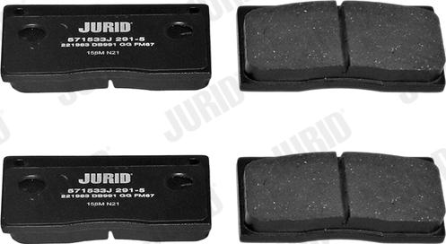 Jurid 571533J - Bremžu uzliku kompl., Disku bremzes www.autospares.lv