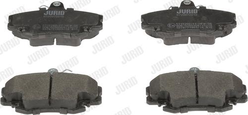 Jurid 571526D - Тормозные колодки, дисковые, комплект www.autospares.lv