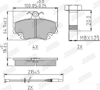 Jurid 571526J - Brake Pad Set, disc brake www.autospares.lv