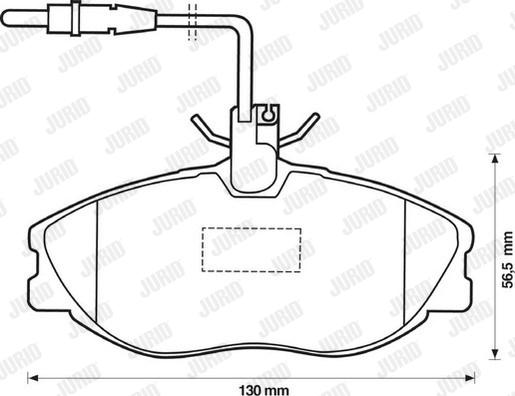 Jurid 571898D - Bremžu uzliku kompl., Disku bremzes www.autospares.lv