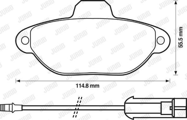 Jurid 571893J - Bremžu uzliku kompl., Disku bremzes www.autospares.lv