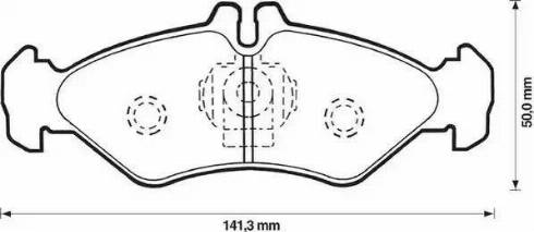 Jurid 571846J-AS - Тормозные колодки, дисковые, комплект www.autospares.lv