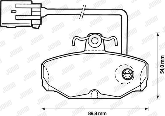 Jurid 571855J - Bremžu uzliku kompl., Disku bremzes www.autospares.lv