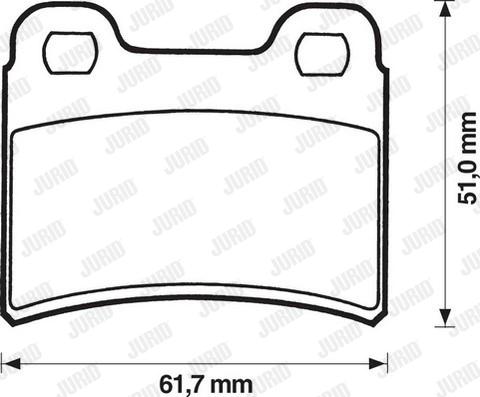 Jurid 571850J - Bremžu uzliku kompl., Disku bremzes autospares.lv